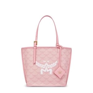MCM Himmel Mini Lauretos Shopper Tote | Silver Pink